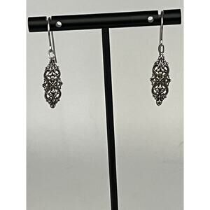 Sterling Silver Filigree Dangle Earrings